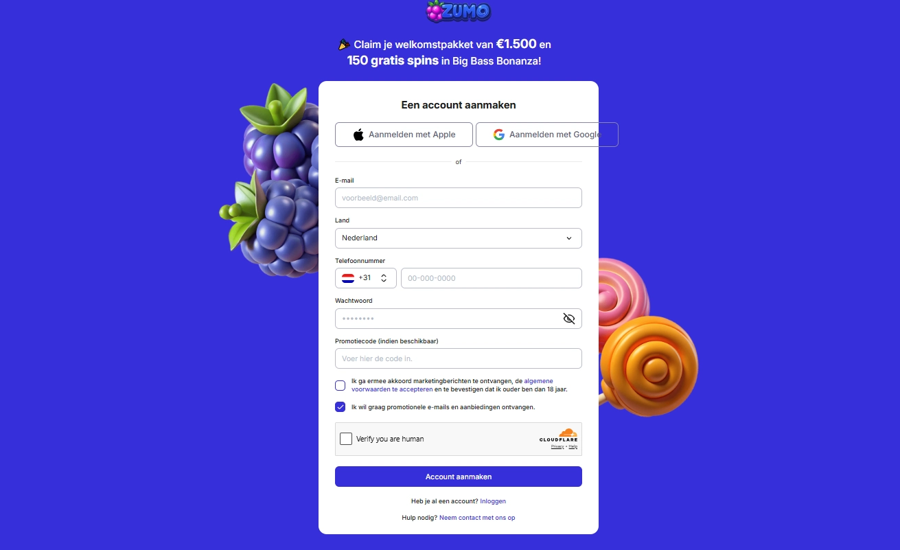 zumobet casino registreren